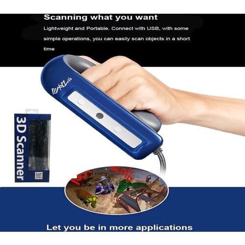 Handheld 3D Scanner 2.0 Version for 3D Printer Body Face Object Scan 3d Modeling Design Research Crafts with SENSE 2 Software