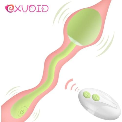EXVOID Smart Kegel Ball Vibrator Sex Toys for Women Vagina Tighten Exercise Egg Vibrator Ben Wa Ball Trainer G-spot Massager