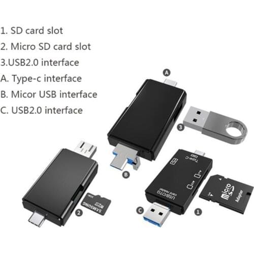 High Speed OTG Card Reader Micro SD TF USB 3.0 2.0 For USB Micro SD Adapter Flash Drive Smart Type C Memory Card Reader