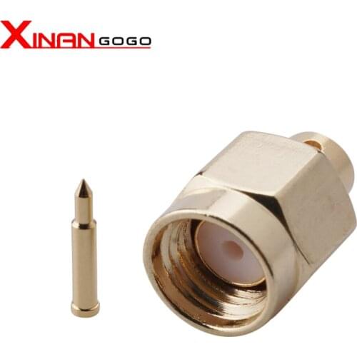 10pcsRF Connector SMA Male Jack Plug Center Solder Semi-Rigid For RG402