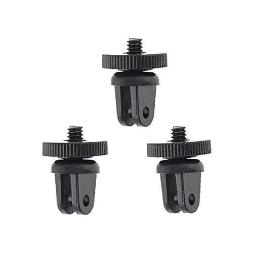 3 Tripod Mount Adapters for Sony Action Cam AS100V AS30V Action Camera Mini - Gopro Mount to 1/4" thread