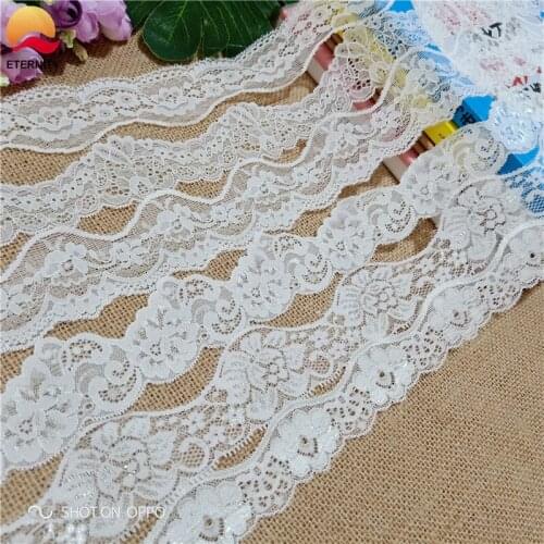 4-5cm S1033-1African lace fabric white embroidery high quality DIY craft sewing dress dress lace decoration