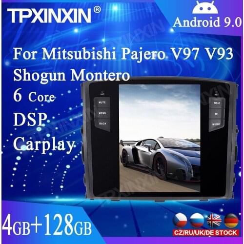 128G Android 9.0 For MITSUBISHI PAJERO V97 V93 Shogun Montero 2006-2017 6Core Car GPS Navigation Head Unit Multimedia Player DSP