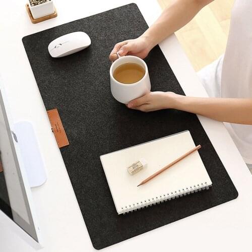Large Office Computer Desk Mat Modern Table Keyboard Mouse Pad Non-slip Wool Felt Laptop Cushion Desk Mat Gamer Mat