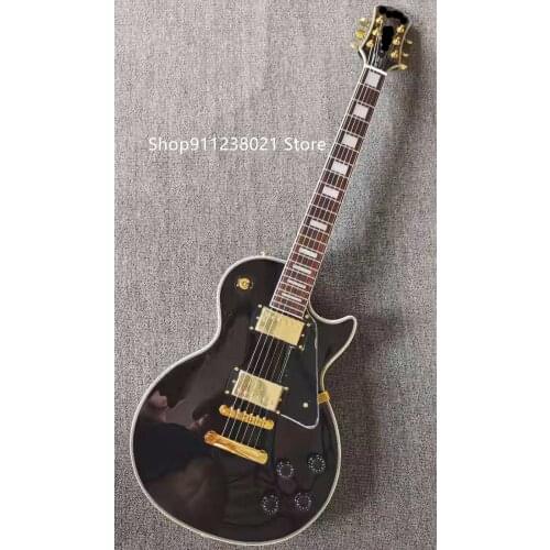 Black electric guitar, rosewood fingerboard, OEM guitar, spot sale, free shipping