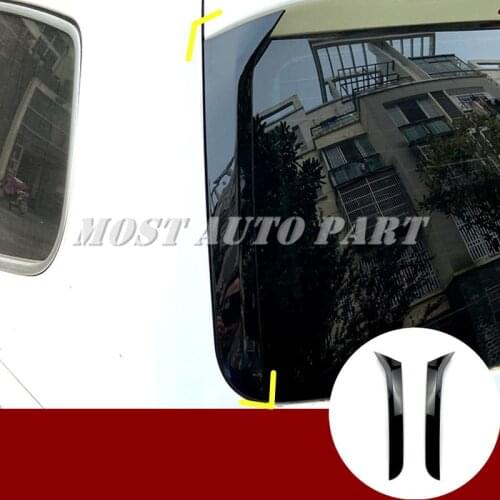 Black Rear Window Spoiler Side Wing Trim Cover For Volkswagen VW Sharan 2011-2020 2pcs Car accesories interior Car decoration