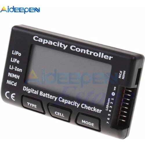 RC CellMeter-7 Digital Battery Capacity Checker For LiPo LiFe Li-ion Nicd NiMH Battery Voltage Tester Checking Cell Meter