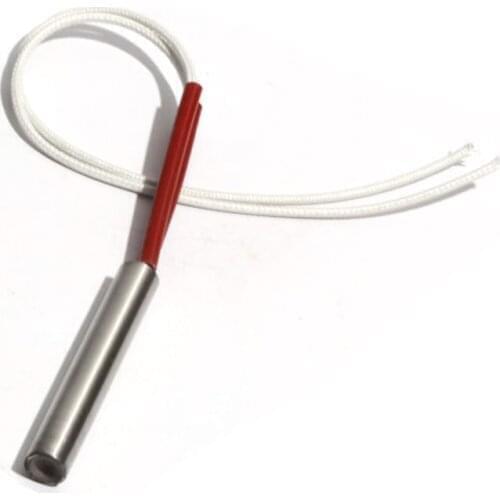 5PCS 13mm Diameter 62~75mm Length Cylindrical Electric Heating Tube Tubular 304SUS Rod Single Head Heater 250/260/270/280/300W