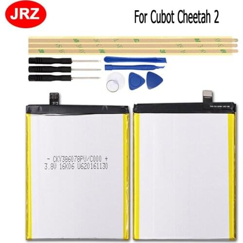 JRZ For Cubot Cheetah 2 Phone Battery 3000mAh Hight Capacity 3.8V Top Quality Replacement Batteries For Cubot Cheetah 2