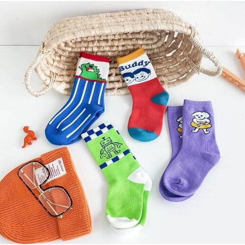 Only My Foot Fashion Personality Baby Boys Socks Winter Cotton Girls Socks Soft Cool Trend 3-12Years Kids Hiphopkid dance Socks
