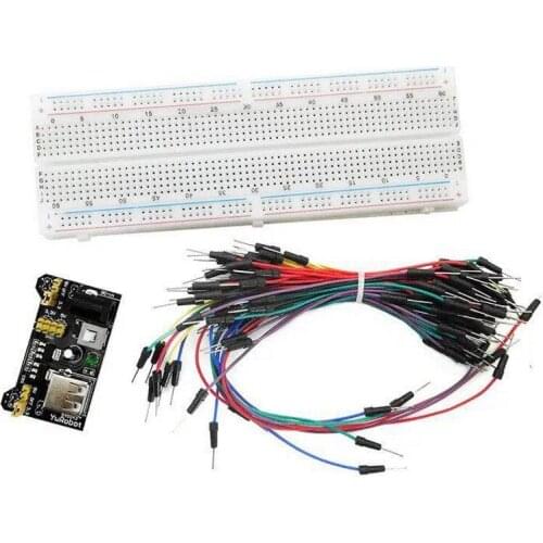 NEW MB-102 MB102 Breadboard 400 830 Point Solderless PCB Bread Board Test Develop DIY for arduino laboratory SYB-830
