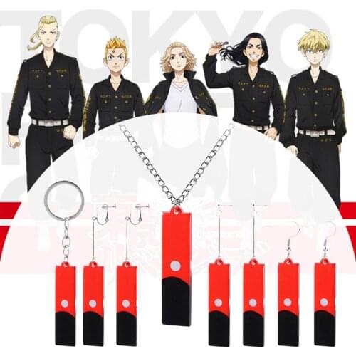 Anime Tokyo Revengers Izana Kurokawa Necklace Double Sided Cartoon Character Cosplay Acrylic Pendant Necklace Women Men Jewelry