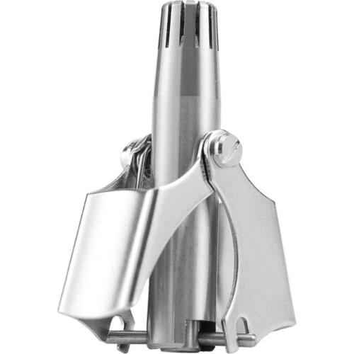 Professional Stainless Steel Manual Washing Nose Trimmer Device Mechanical Nose Hair Trimmer Shaving And Hair Removal Tool