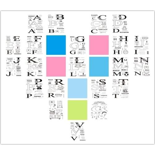 French letter Transparent Clear Stamps for DIY Scrapbooking/Card Making/Kids Christmas Fun Decoration Supplies
