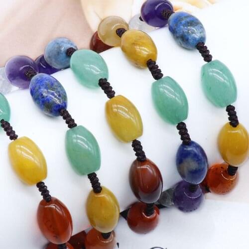 1PCS Adjustable Natural Carnelian Lapis lazuli Bracelet Chakra Energy Healing Natural Stone Yoga Meditation Bracelets For Women