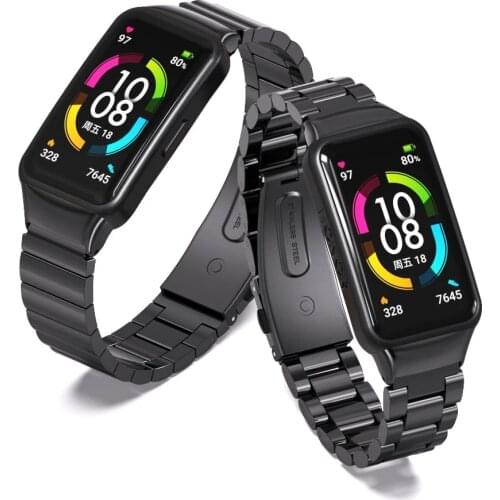 Strap For Huawei Honor Band 6 Smart Wristband Bracelet Replacement Watch Strap For Huawei Band 6 Wrist Strap Metal Band
