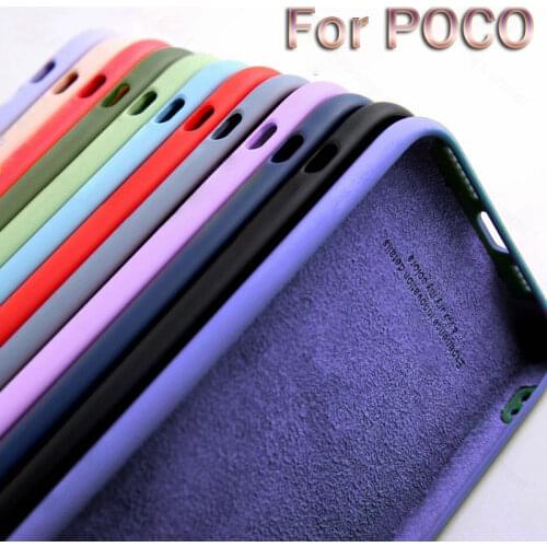 Luxury Candy Colors Phone Case For Xiaomi Poco X3 Nfc Pro M3 F2 X2 M2 F3 Shockproof Liquid Soft Silicone Protection Back Cover