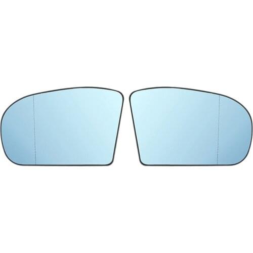 Driver Side View Mirror Blue Anti Glare Heated Rearview Mirror Glass for Benz C & E Class W211 W203