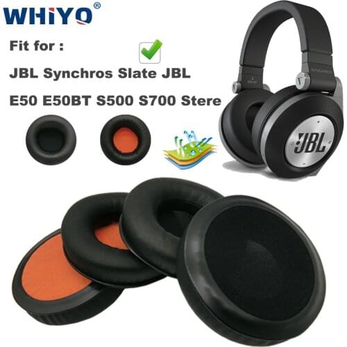 Replacement Ear Pads for JBL Synchros Slate JBL E50 E50BT S500 S700 Stere Headset Parts Leather Earmuff Earphone Sleeve Cover