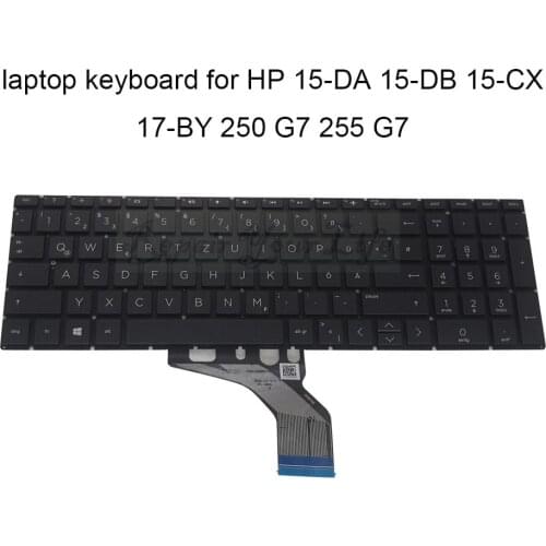 SV GR backlight Keyboard for HP pavilion 15-DA 17-BY 250 255 G7 TPN-C135 TPN-C136 laptop keyboard Croatian German QWERTY HPM17K5