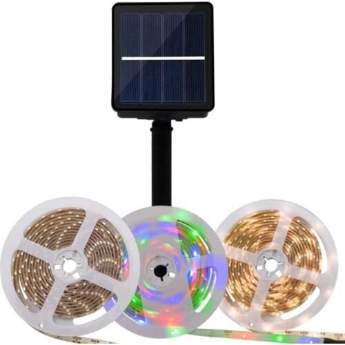 Led solar light Strip Outdoor garden luces LED lawn light 2835SMD Ground lamp floor lights waterproof Flexible Tape light