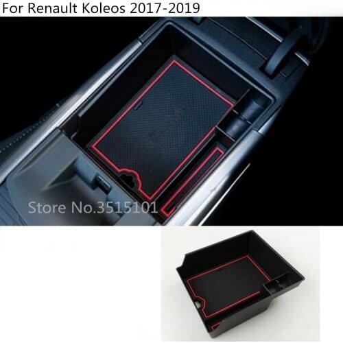 Car Inner Storage trim Container Center Console Cup Holder gear box frame armrest molding part For Renault Koleos 2017 2018 2019