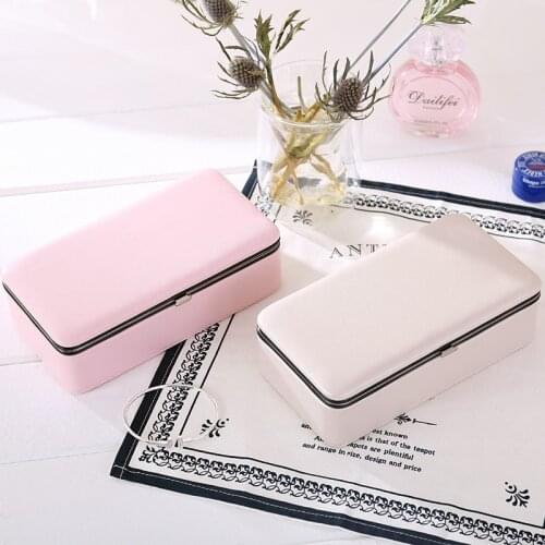 VoltaBox 2021 New Jewelry Storage Box PU Jewelry Box Portable Earring Jewelry Box rectangle Necklace Box