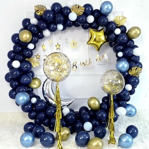 5/10/12inch Navy Blue Latex Balloons Dark Blue Helium Air Balloon Birthday Wedding Decor Baby Shower Party Supplies Globos