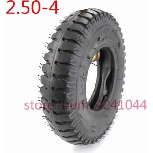 High performance Mini Electric vehicle 2.80/2.50-4 Pneumatic Wheel with Inner and Outer Tyres 280/250-4 tube tire