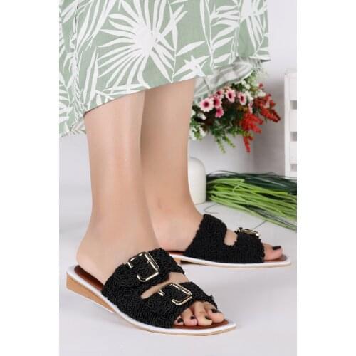 Woggo Pnt 366050 Mesh Pattern Casual Female Slippers