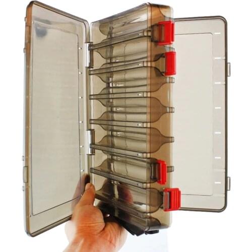 Fishing Tackle Box Bait Lure Hooks Box Bait Storage Case 14 Compartment Fishing Tool Tackle Sorting Box for Pesca