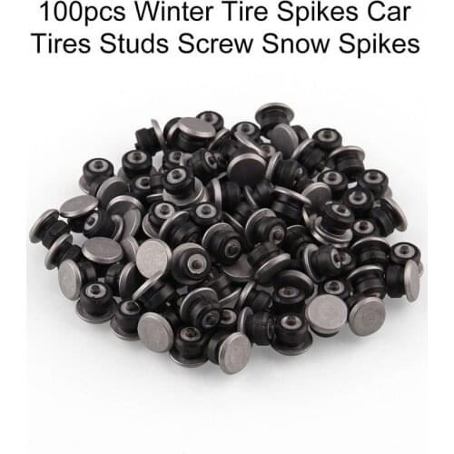 100pcs Car Snow Tire Studs Tire Wear-resistant Anti-slip Nails Snow Spikes For Tire Winter Tire Studs