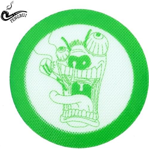 125mm Coaster Cup Round Silicone Cup Mat Anti-hot Placemat for Wine Coffee Tea Green Bottle Mat for Kids Table Decoration Mat