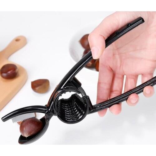 2 in 1 Multi-functional Stainless Steel Walnut Opener Chestnut Clip Nut Cracker Hard Sheller Plier Tool Walnut Pliers Metal