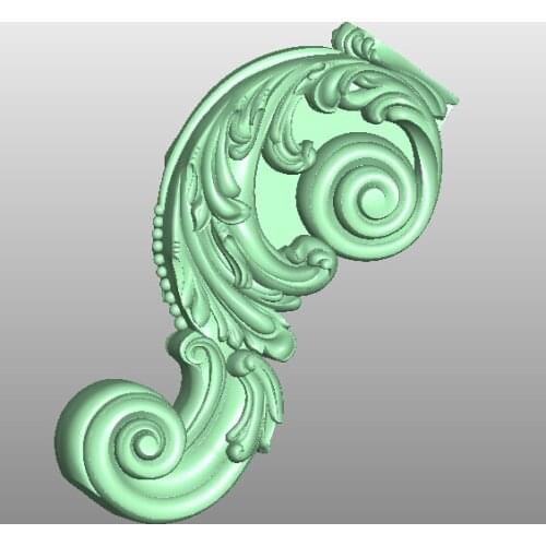 3D model STL format file for cnc router engraving furniture sofa cabinet chair leg pattern Artcam 636