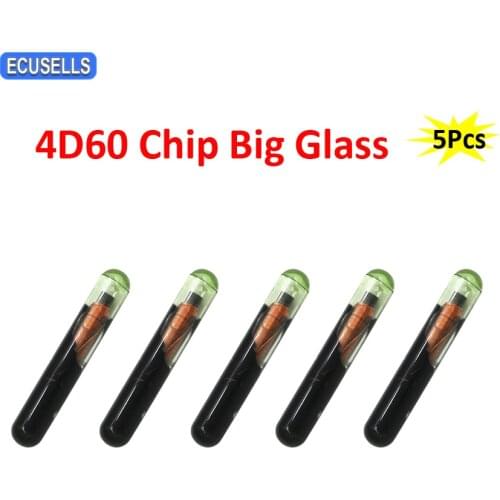 5Pcs/Lot 4D ID60 Glass Transponder Chip 4D 60 4D60 Big Glass Car Key Chip For Ford Connect Fiesta Focus Ka Mondeo Aftermarket