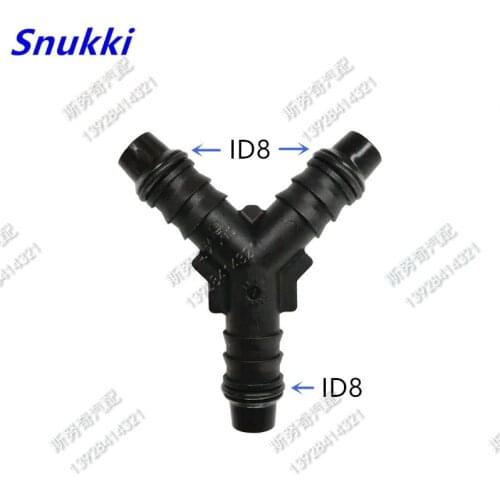 8mm ID8 ID10 universal Tee connector general Fuel line quick connector male connector connect pipe for car 5pcs a lot