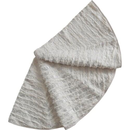 Promotion Faux Fur Christmas tree skirt With Gided Bronzing Printed BlingBling Christmas decoration