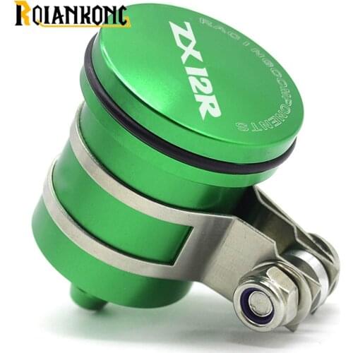Motorcycle CNC Rear Brake Clutch Tank Fluid Reservoir Oil Cup Cover for kawasaki ZX12R ZX-12R 2000-2006 2005 2004 2003 2002