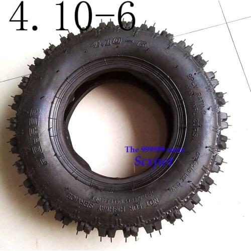 Free Shipping 4.10-6 Tyre and Rim Fit All Models ATV Go Kart MIni Quad 47cc 49cc Snowplow Tires Snowmobile Tires