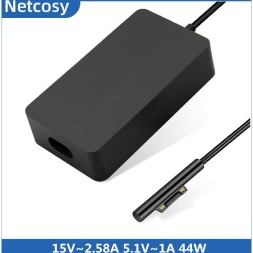 44W 15V 2.58A Power Supply Replacement For Microsoft Surface Pro 4 Pro 3 Pro 6 Surface Pro Laptop 1/2 Surface Go & Surface Book