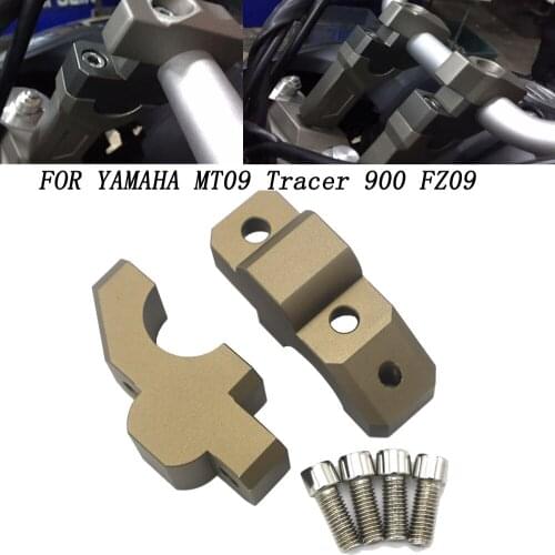 Handlebar Riser Bar Motorcycle Mount Handle Clamp Universal FOR YAMAHA MT09 Tracer 900 FZ09 Handlebar Bar Risers Barback