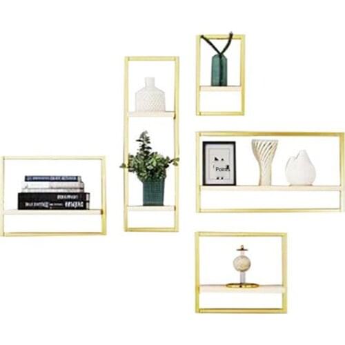 New Zealand pine laminate Nordic simple wall shelf environmental protection painting living room TV wall decorative shelf whole