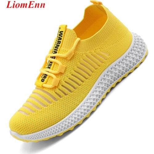 Summer Womens Sneakers 2021 Womens Running Sport Shoes Woman Pink Black Yellow Sneakers Tennis Trainers Vulcanize basket femme