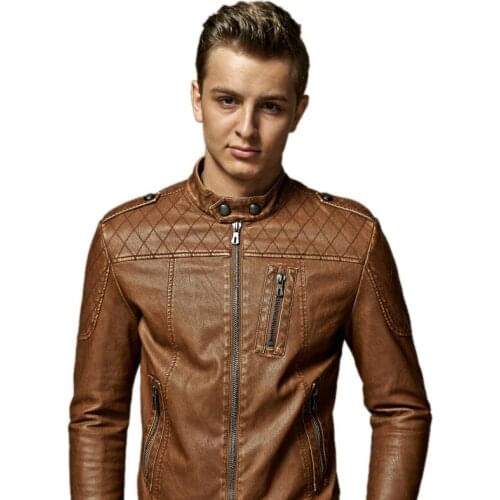 Plus Velvet Faux Leather Jackets And Coats Men Fashion 2021 Spring Winter Shoulder Buckle Motorcycle PU Leather Jacket M-XXXL
