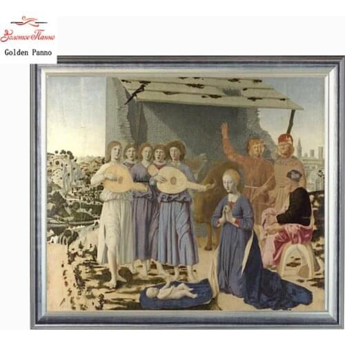 Golden Panno DIY DMC Cross stitch Sets For Embroidery kit 11CT 14CT Religious pattern cross - stitch Home decor Christmas gift