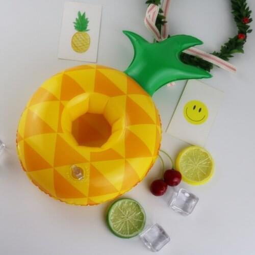 Pineapple Inflatable Cup Holder Drink Holder Swimming Pool Float Bathing Baby pool Toys Party Decoration Bar Coasters Holder