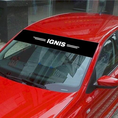 For Suzuki lgnis Car Stickers Front Rear Windshield Prevent Sunlight Reflection Decoration Decals Car Accessories