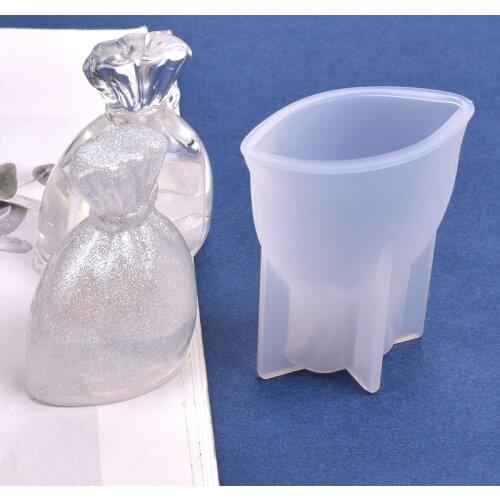 New Diy Crystal Dropping Mould Small Bag Money Bag Placement Silicone Mould Placement Silicone Mould DIY Clay Epoxy Resin Molds