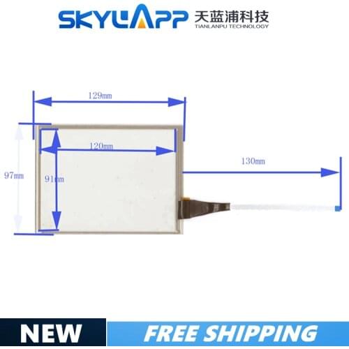 New 129mm*97mm industrial touch navigation 5.7''inch handwriting external screen glass 4-wire resistance universal for AA1015-57